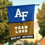 Falcons vs Custom Team House Divided Flag, Personalized House Flag