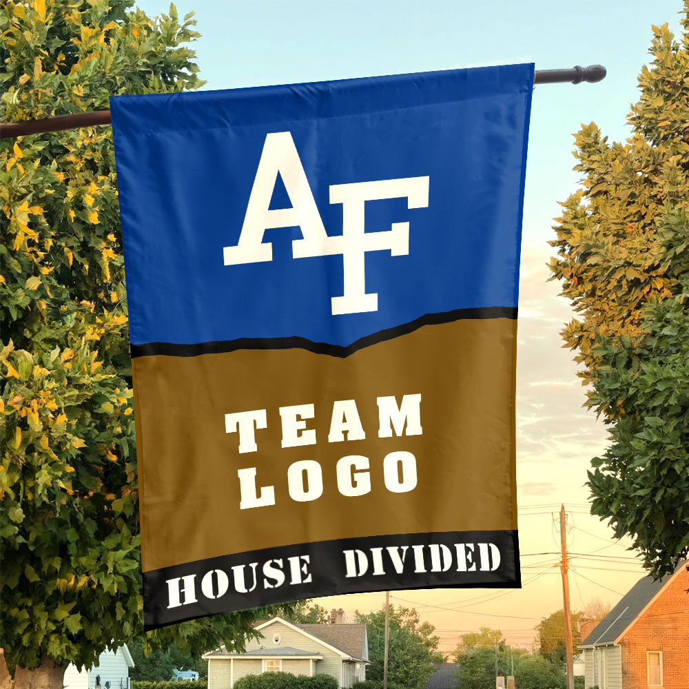 Falcons vs Custom Team House Divided Flag, Personalized House Flag Falcons vs Custom Team House Divided Flag, Personalized House Flag