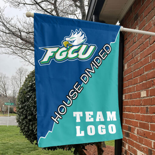 Florida Gulf Coast vs Custom Team House Divided Flag, College Custom Flag