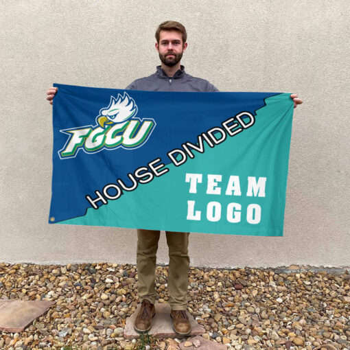 Florida Gulf Coast vs Custom Team House Divided Flag, College Custom Flag