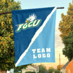Florida Gulf Coast vs Custom Team House Divided Flag, Custom College Flag