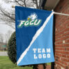 Florida Gulf Coast vs Custom Team House Divided Flag, Custom College Flag
