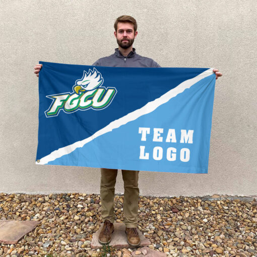 Florida Gulf Coast vs Custom Team House Divided Flag, Custom College Flag