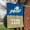 Florida Gulf Coast vs Custom Team House Divided Flag, Custom House Flag