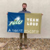 Florida Gulf Coast vs Custom Team House Divided Flag, Custom House Flag