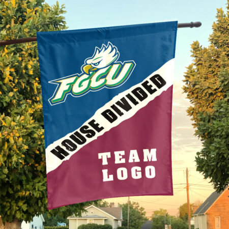 Florida Gulf Coast vs Custom Team House Divided Flag, Custom Rivalry Flag