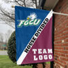 Florida Gulf Coast vs Custom Team House Divided Flag, Custom Split Flag