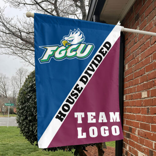 Florida Gulf Coast vs Custom Team House Divided Flag, Custom Split Flag