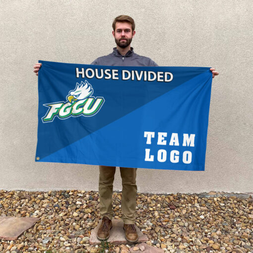 Florida Gulf Coast vs Custom Team House Divided Flag, Custom Team Flag