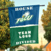 Florida Gulf Coast vs Custom Team House Divided Flag, NCAA College Flag