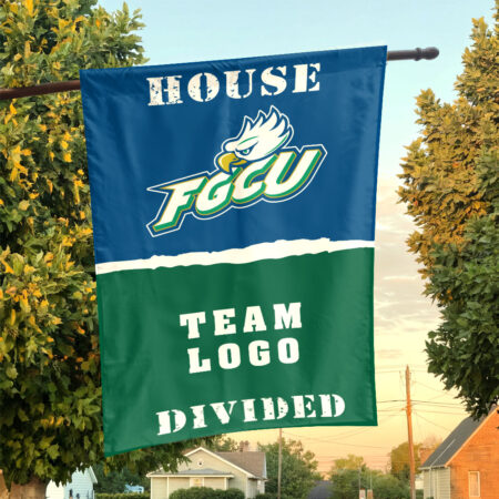 Florida Gulf Coast vs Custom Team House Divided Flag, NCAA College Flag
