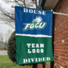 Florida Gulf Coast vs Custom Team House Divided Flag, NCAA College Flag