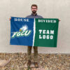 Florida Gulf Coast vs Custom Team House Divided Flag, NCAA College Flag