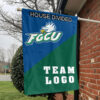 Florida Gulf Coast vs Custom Team House Divided Flag, NCAA Custom Flag