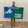 Florida Gulf Coast vs Custom Team House Divided Flag, NCAA Custom Flag