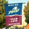 Florida Gulf Coast vs Custom Team House Divided Flag, NCAA House Flag