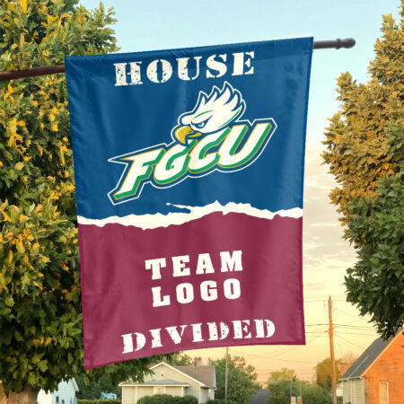 Florida Gulf Coast vs Custom Team House Divided Flag, NCAA House Flag
