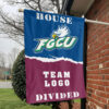 Florida Gulf Coast vs Custom Team House Divided Flag, NCAA House Flag