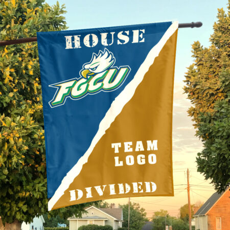 Florida Gulf Coast vs Custom Team House Divided Flag, NCAA Rivalry Flag