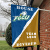 Florida Gulf Coast vs Custom Team House Divided Flag, NCAA Rivalry Flag