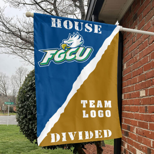 Florida Gulf Coast vs Custom Team House Divided Flag, NCAA Rivalry Flag