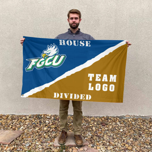 Florida Gulf Coast vs Custom Team House Divided Flag, NCAA Rivalry Flag