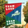 Florida Gulf Coast vs Custom Team House Divided Flag, NCAA Spirit Flag