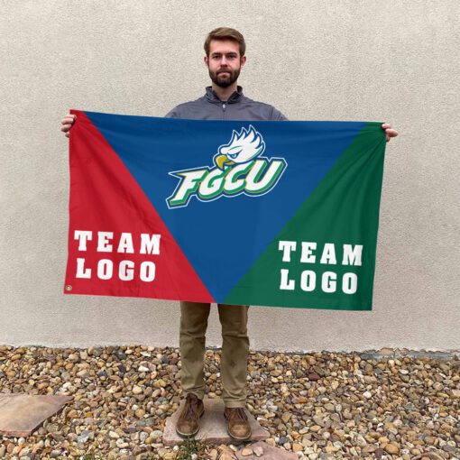 Florida Gulf Coast vs Custom Team House Divided Flag, NCAA Spirit Flag