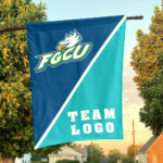 Florida Gulf Coast vs Custom Team House Divided Flag, NCAA Split Flag