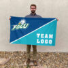 Florida Gulf Coast vs Custom Team House Divided Flag, NCAA Split Flag