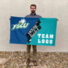 Florida Gulf Coast vs Custom Team House Divided Flag, NCAA Team Flag