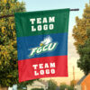 Florida Gulf Coast vs Custom Team House Divided Flag, NCAA Two Team Flag