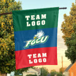 Florida Gulf Coast vs Custom Team House Divided Flag, NCAA Two Team Flag