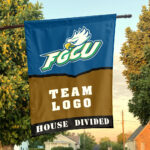 Florida Gulf Coast vs Custom Team House Divided Flag, Personalized House Flag