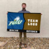 Florida Gulf Coast vs Custom Team House Divided Flag, Personalized House Flag