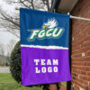 Florida Gulf Coast vs Custom Team House Divided Flag, Personalized NCAA Flag