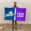 Florida Gulf Coast vs Custom Team House Divided Flag, Personalized NCAA Flag