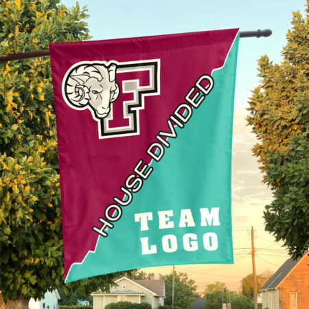 Fordham Rams vs Custom Team House Divided Flag, College Custom Flag