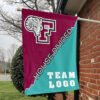 Fordham Rams vs Custom Team House Divided Flag, College Custom Flag