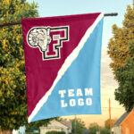 Fordham Rams vs Custom Team House Divided Flag, Custom College Flag