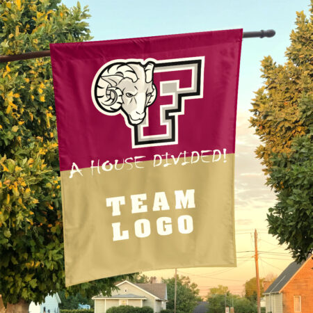 Fordham Rams vs Custom Team House Divided Flag, Custom House Flag