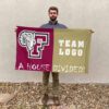 Fordham Rams vs Custom Team House Divided Flag, Custom House Flag
