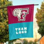 Fordham Rams vs Custom Team House Divided Flag, Custom NCAA Flag