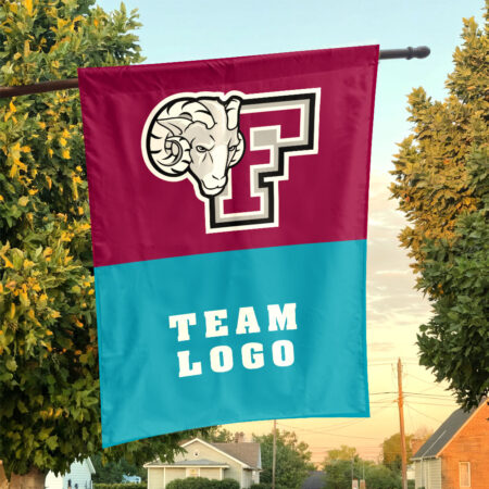 Fordham Rams vs Custom Team House Divided Flag, Custom NCAA Flag