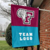 Fordham Rams vs Custom Team House Divided Flag, Custom NCAA Flag