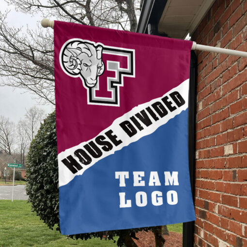 Fordham Rams vs Custom Team House Divided Flag, Custom Rivalry Flag
