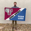 Fordham Rams vs Custom Team House Divided Flag, Custom Rivalry Flag