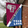 Fordham Rams vs Custom Team House Divided Flag, Custom Split Flag