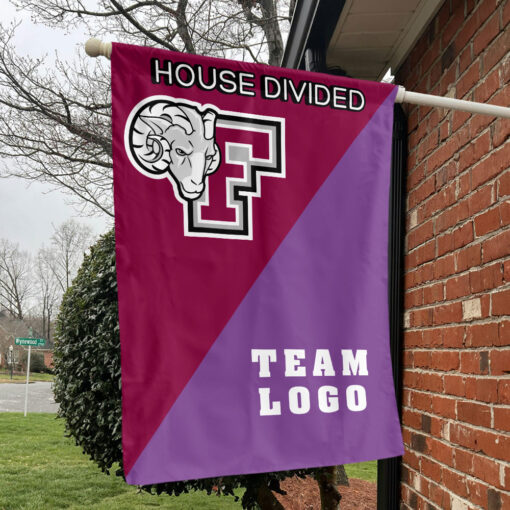 Fordham Rams vs Custom Team House Divided Flag, Custom Team Flag