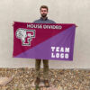 Fordham Rams vs Custom Team House Divided Flag, Custom Team Flag